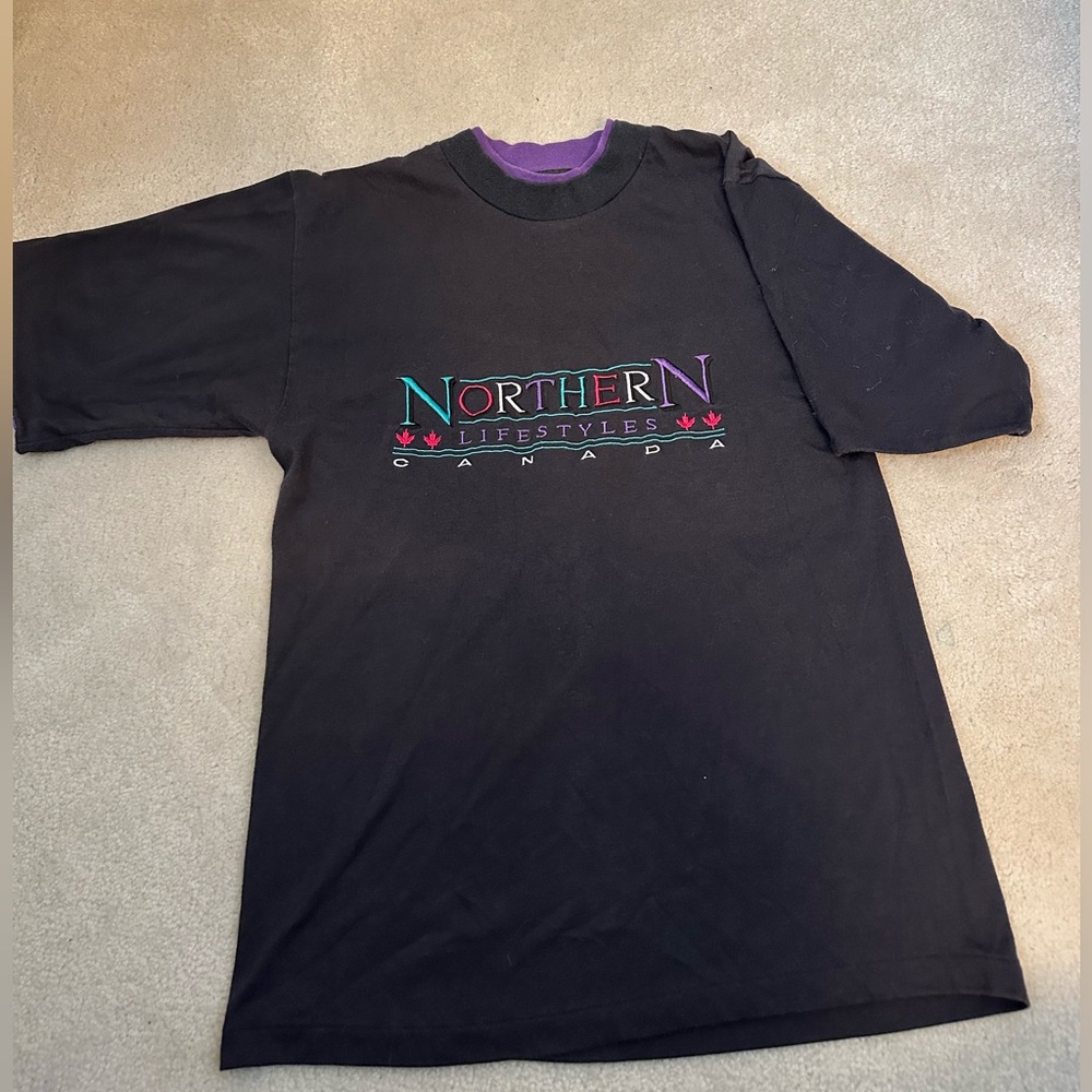 Retro NORTHERN LIFESTYLES Black Tee Shirt